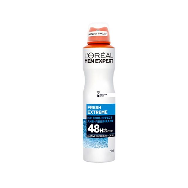 LOreal Men Expert Fresh Extreme 48H Anti Perspirant Deodorant, 250 ml